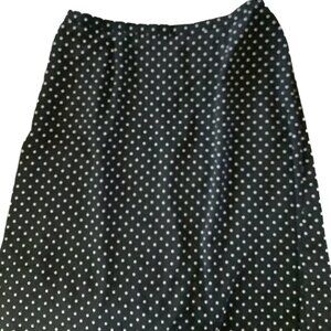 EUC CJ Banks  Black Polka Dotted Skirt Size: 20W